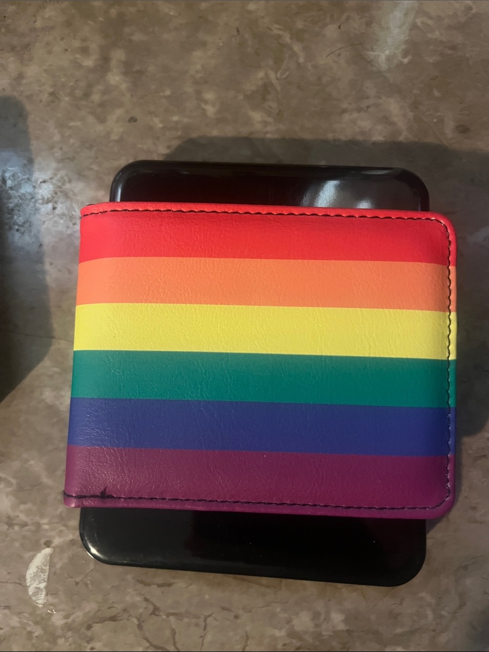 Buckle-Down Rainbow Wallet